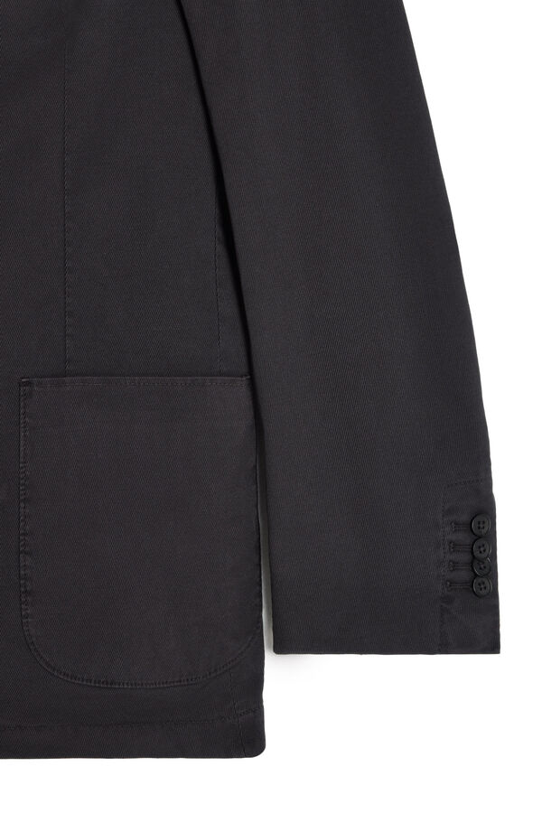 OOTO Blazer slim algodão  Cinzento