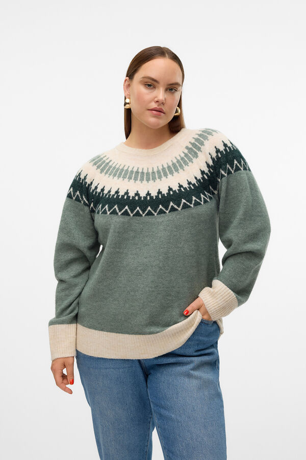 Vero Moda Curve Suéter grego tamanho grande  Verde