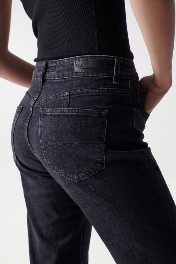 Salsa Jeans Jeans true cropped slim pretos Preto