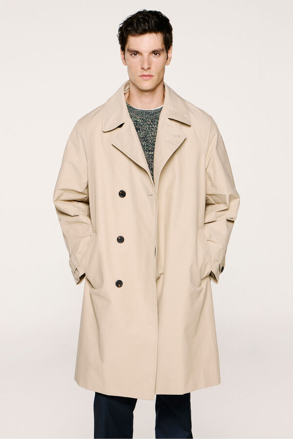 Selected Gabardina algod&oacute;n org&aacute;nico Beige