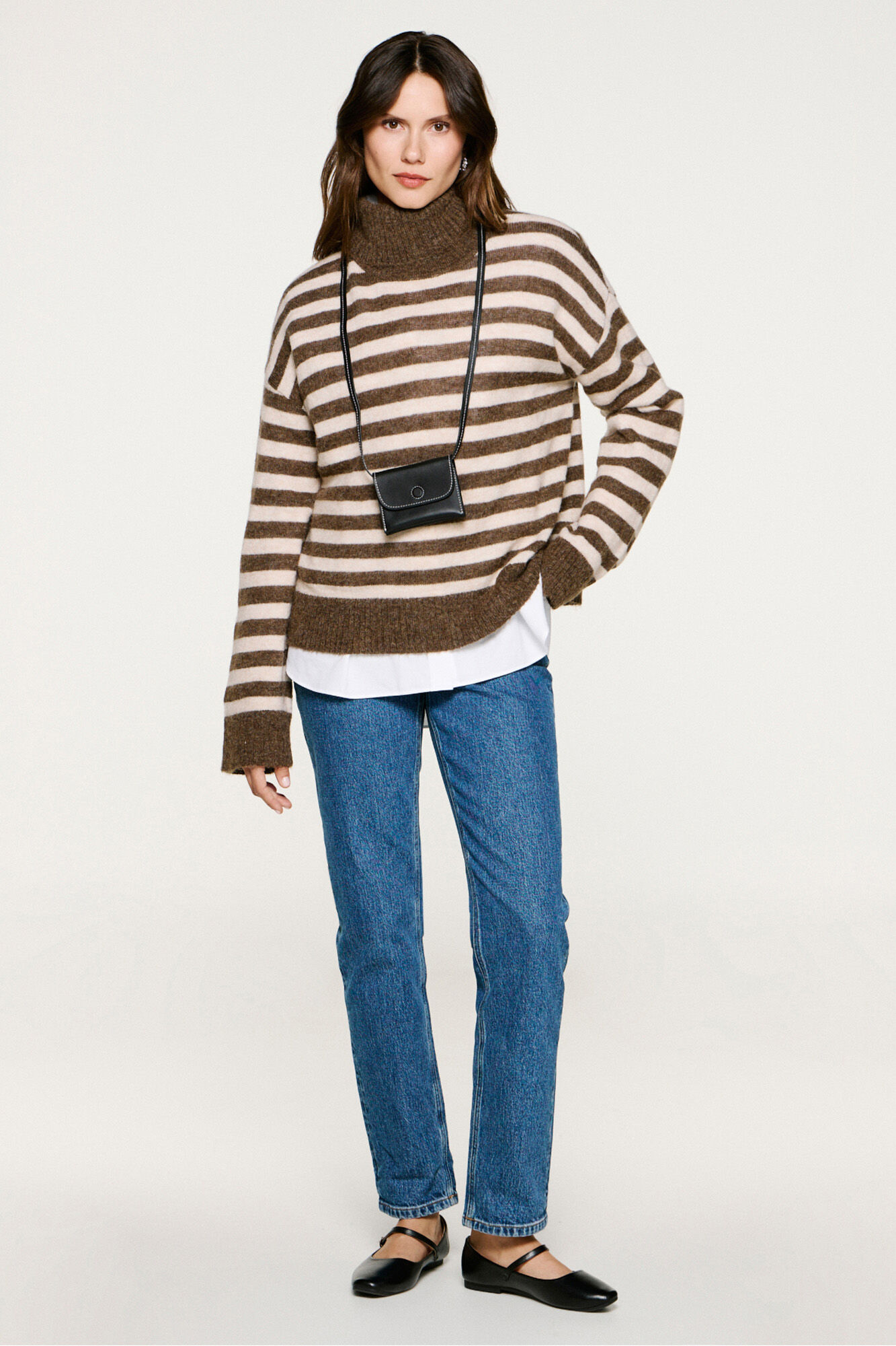 Selected Jersey cuello alto lana y alpaca