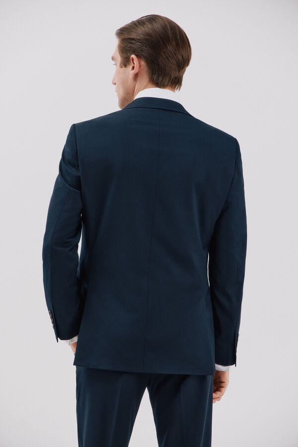 Cortefiel Americana lisa coolmax&reg; Azul marino