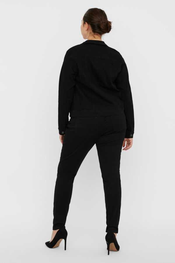 Vero Moda Curve Chaqueta vaquera talla grande Negro