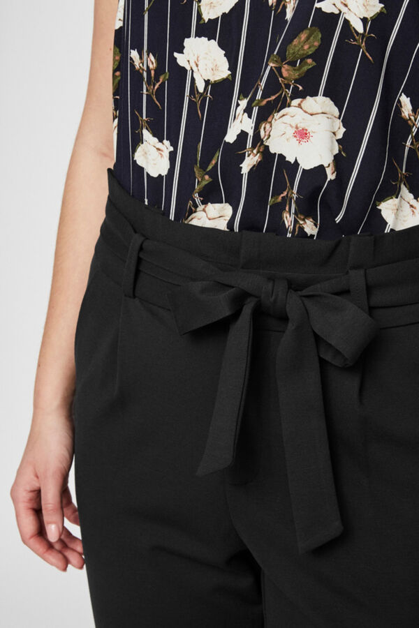 Vero Moda Curve Pantal&oacute;n paperbag Negro