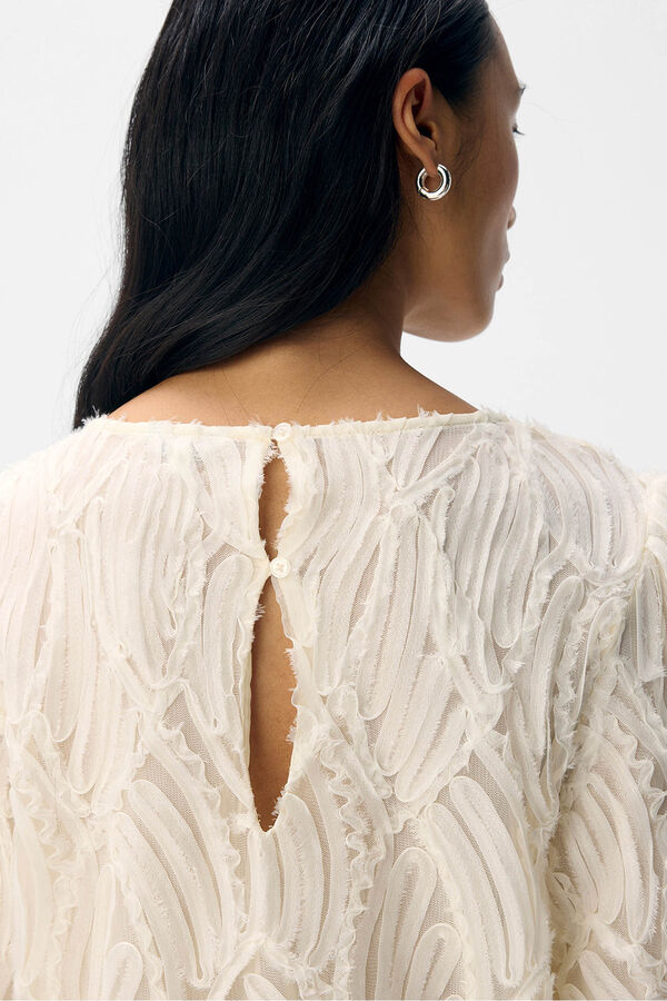 Object Blusa tejido textura Blanco