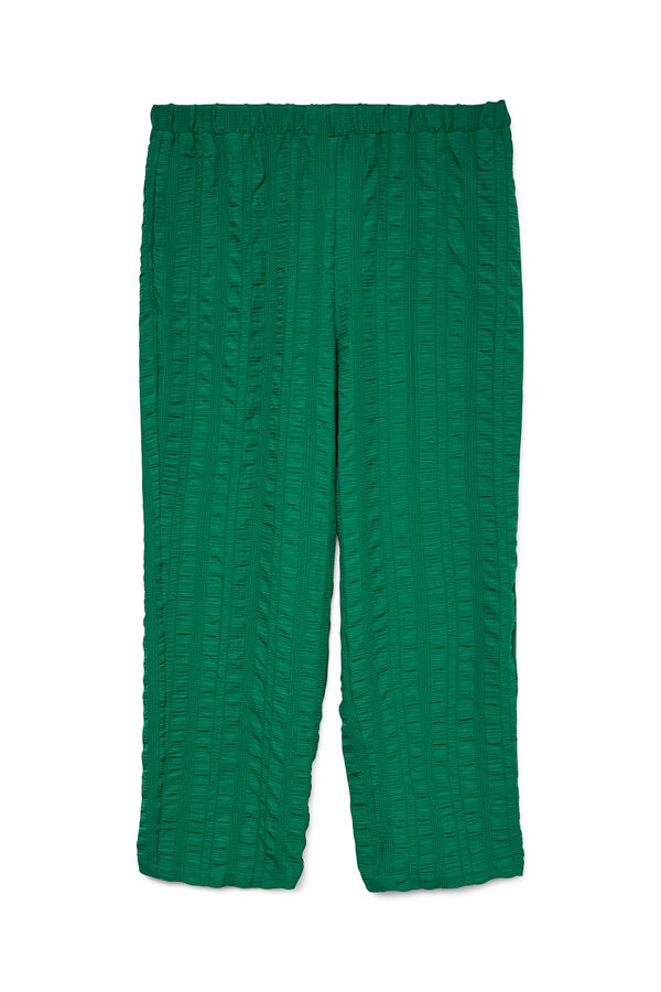 Vero Moda Curve Pantalón largo fluido talla grande Verde oscuro