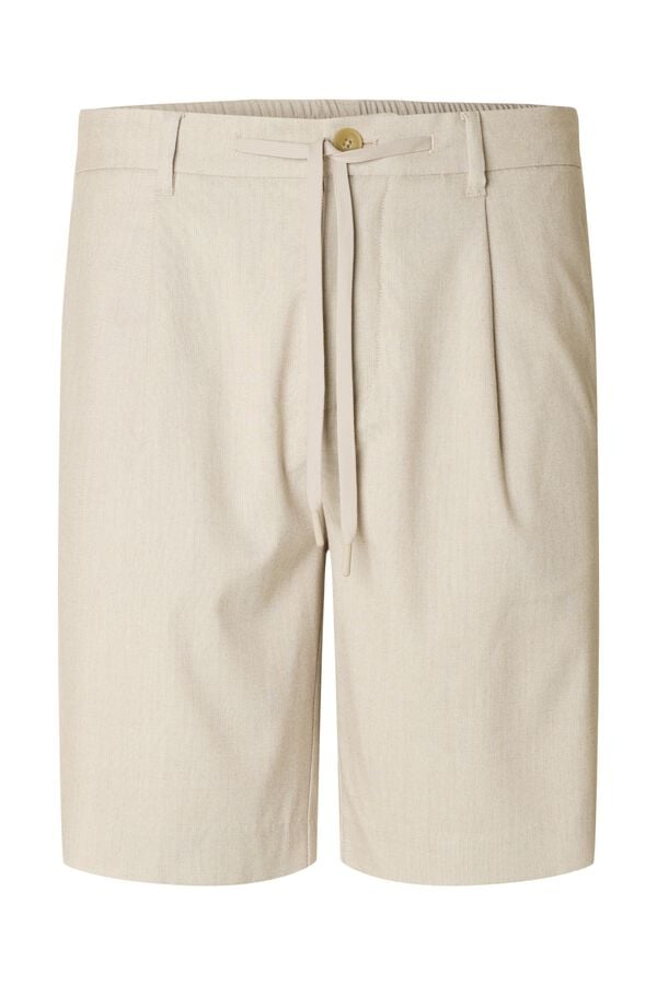Selected Bermuda Relaxed Fit Beige