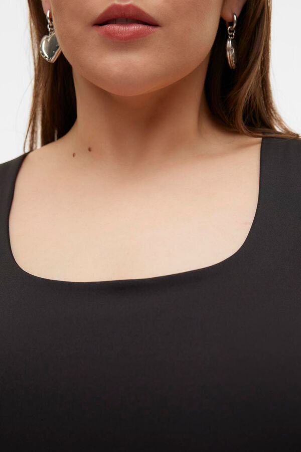 Vero Moda Curve Top tirante larga talha grande Preto