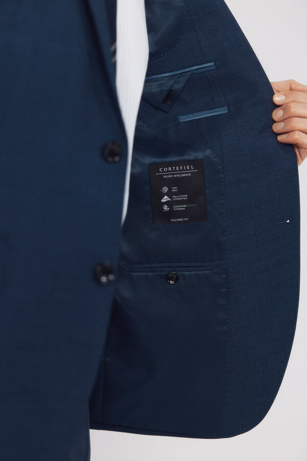 Cortefiel Blazer de fato olho de perdiz COOLMAX&reg; Azul