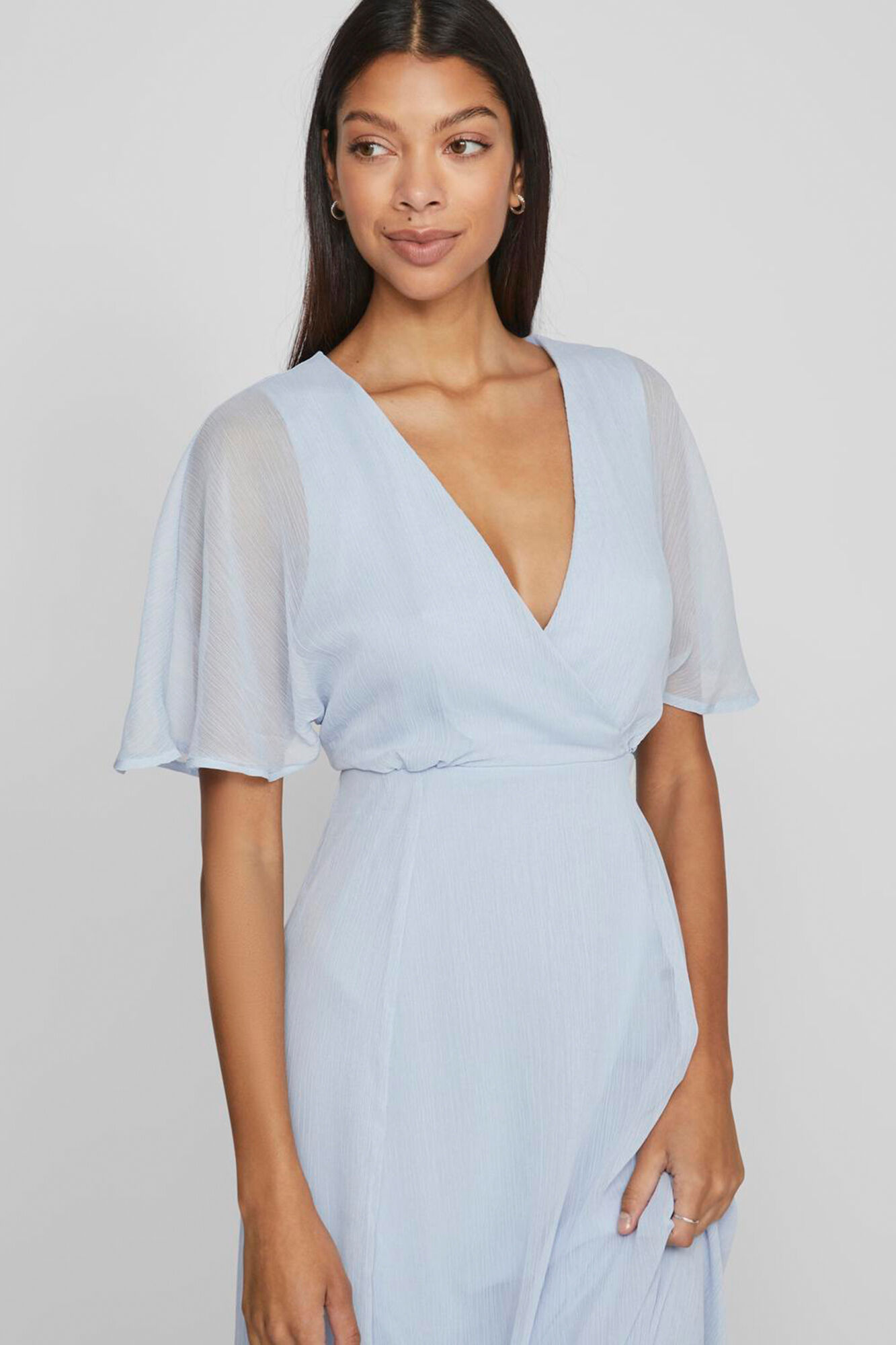 Vila Vestido midi de manga 2/4