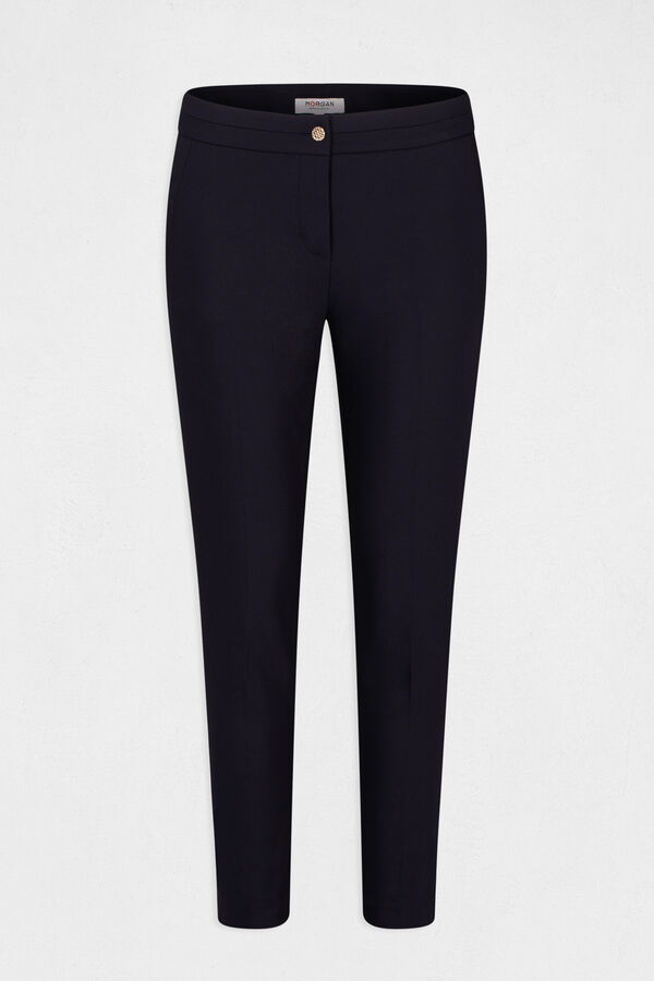 Morgan Calças city retas estilo curto Azul