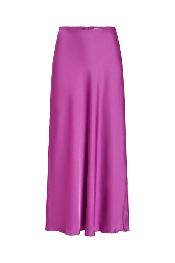Vila Falda satinada midi Lila