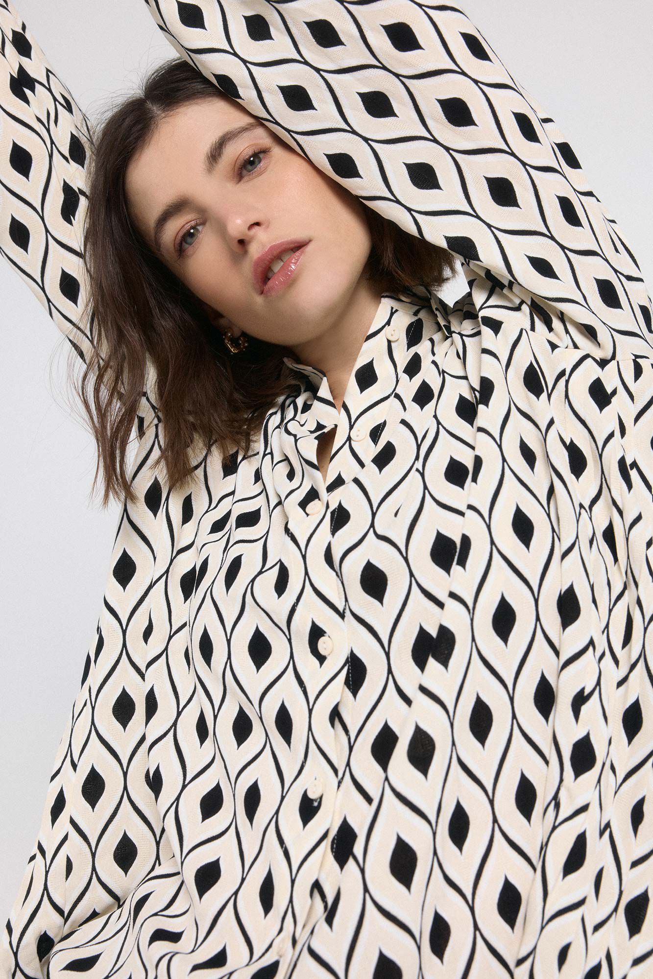 Vero Moda Camisa manga larga estampada