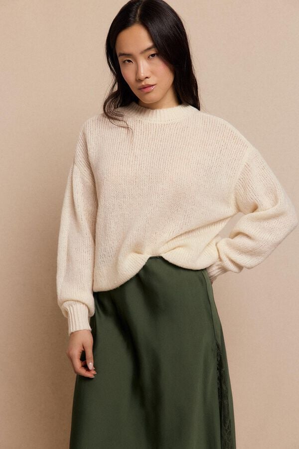 Slowlove Jersey b&aacute;sico Marfil