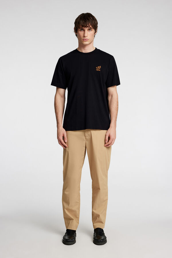 Selected T-shirt de manga curta Preto