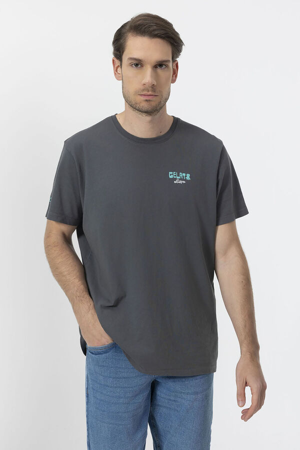 elPulpo Camiseta estampado elPulpo Gelato Cinzento