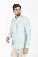 elPulpo Camisa lisa oxford Turquesa