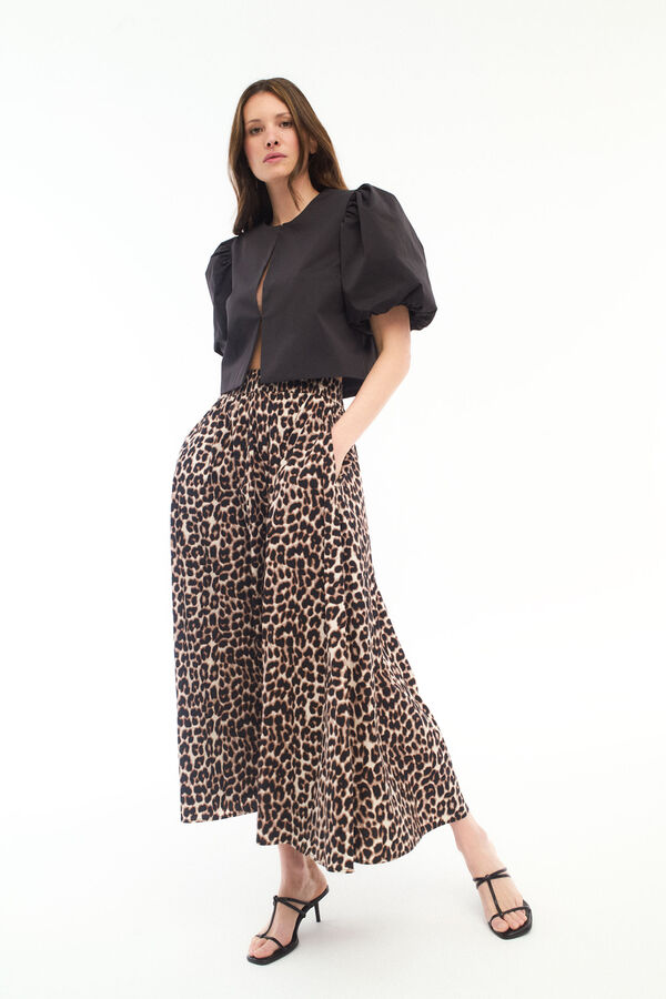 Vila top com manga balão 2/4 Preto