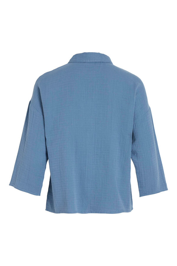Vila Camisa con manga 3/4 Azul