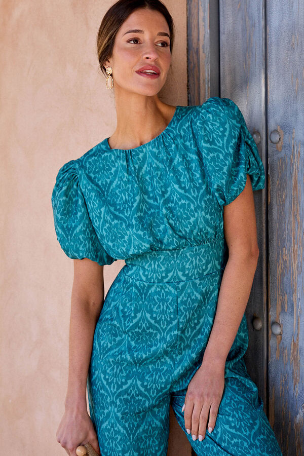 Pol&iacute;n Et Moi Macac&atilde;o mangas Rosalba Azul