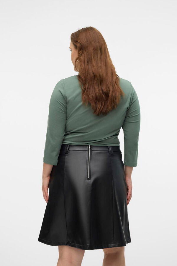 Vero Moda Curve Camiseta b&aacute;sica talla grande Verde