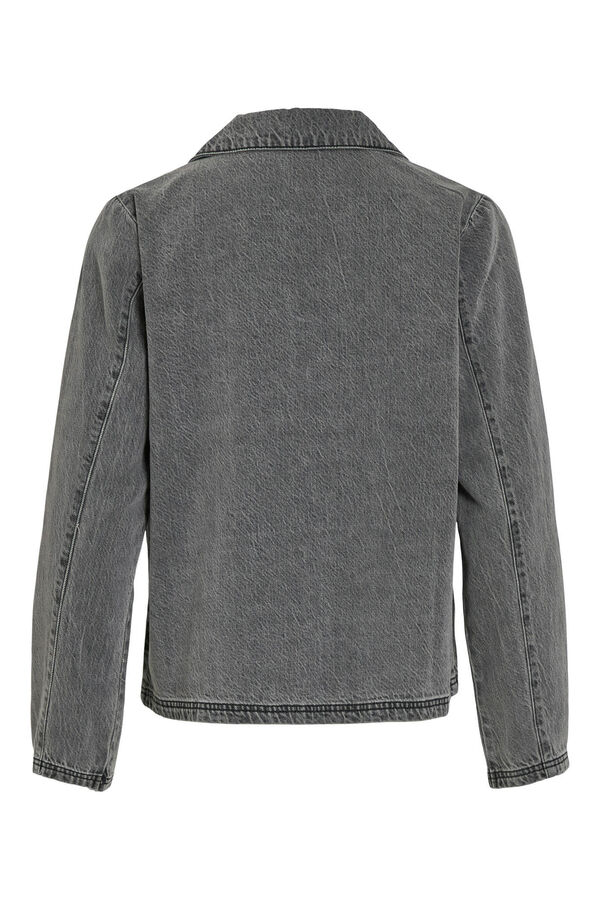 Vila Chaqueta vaquera anudada Gris oscuro