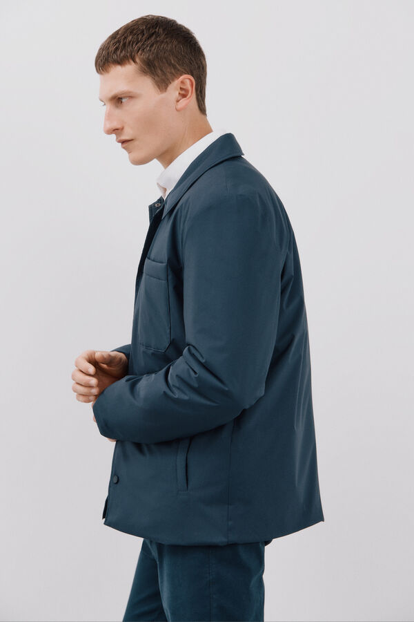 Cortefiel Sobrecamisa t&eacute;cnica Azul