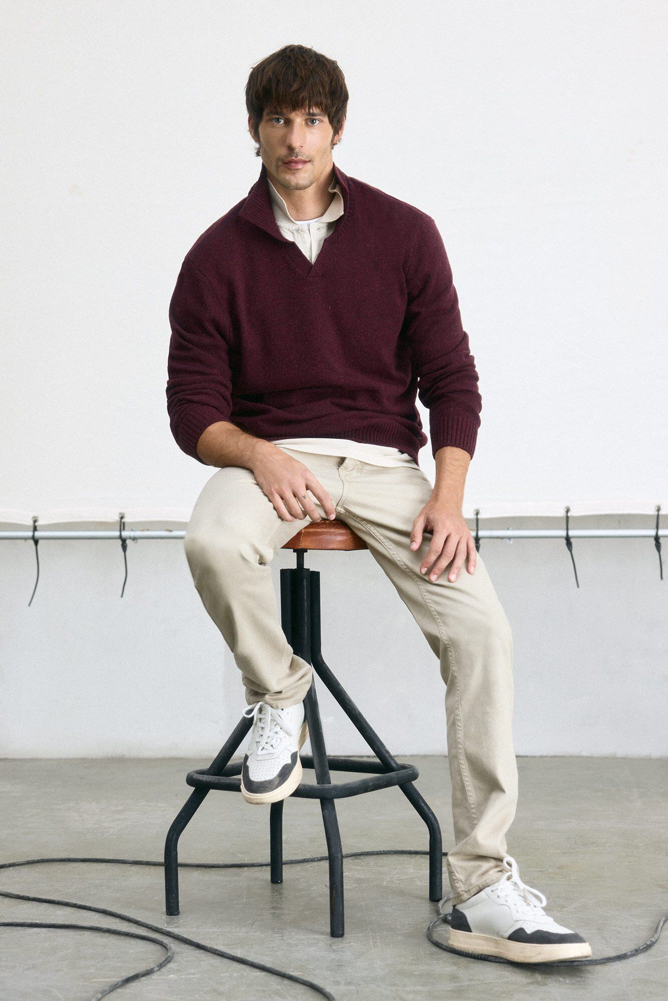 OOTO Jersey cuello polo algod&oacute;n