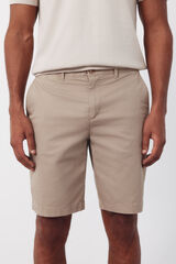 Cortefiel Bermuda chino regular leve Tostado