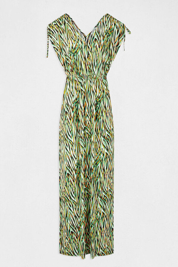 Vestidos Mujer  Morgan Vestido largo recto estampado vegetal multicolor  mujer Multicolor ⋆ Omtotheworld