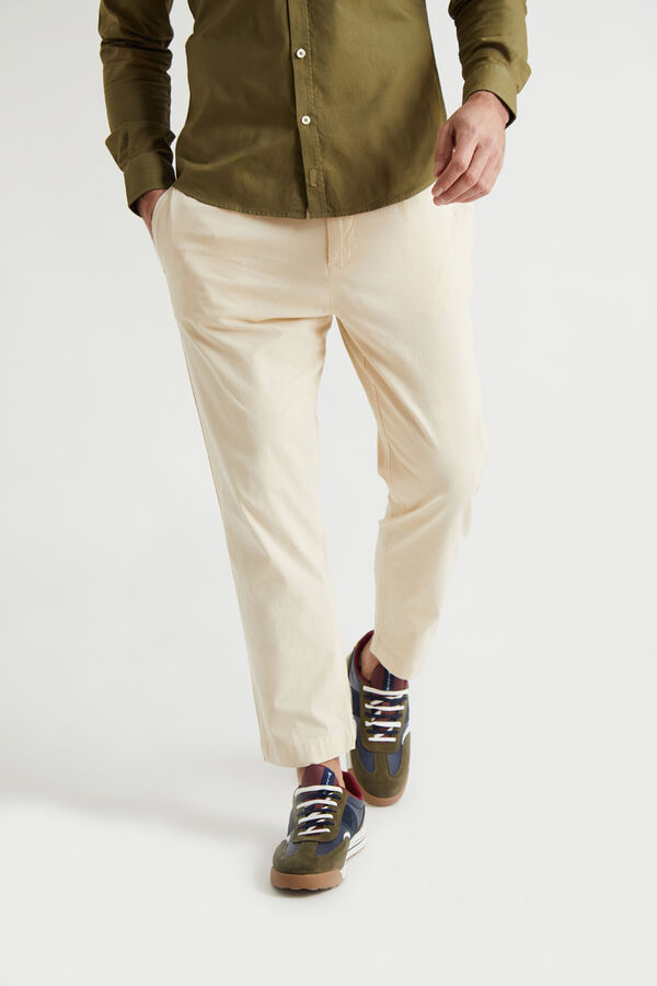 Williot Pantal&oacute;n Relaxed Lino Beige