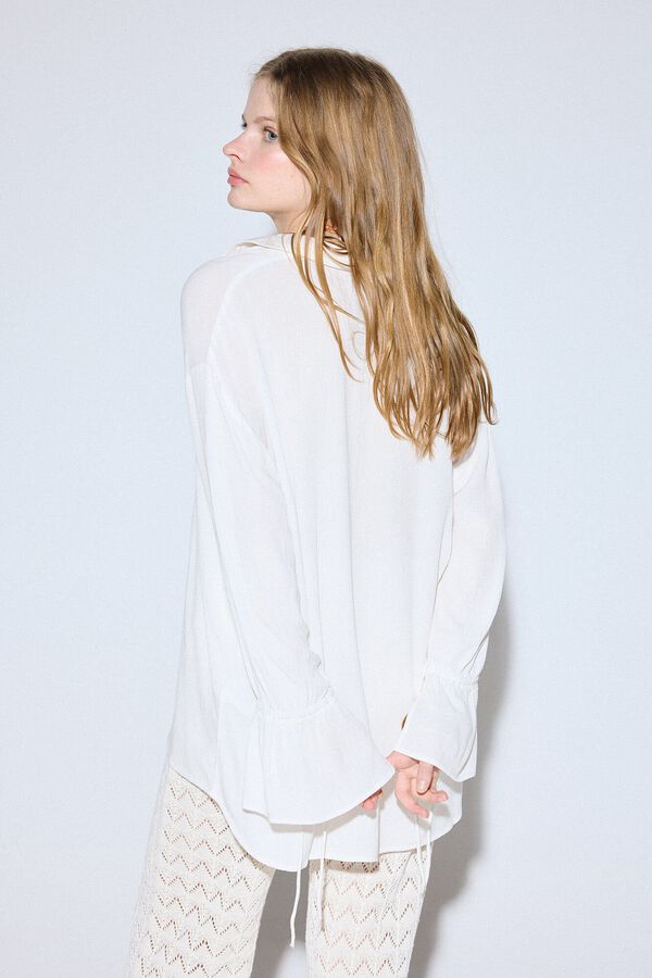 Slowlove Camisa blanca fluida Blanco