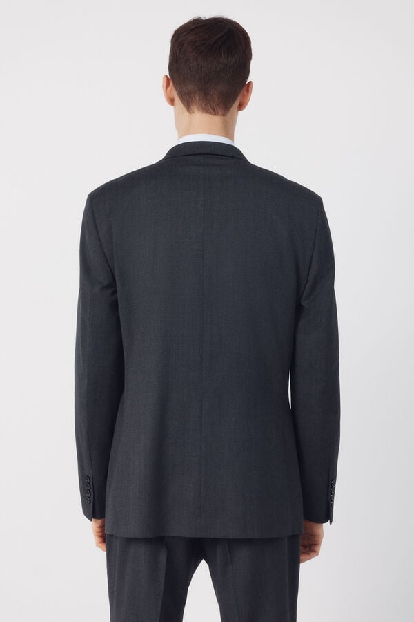 Cortefiel Blazer de fato liso COOLMAX&reg; Cinzento