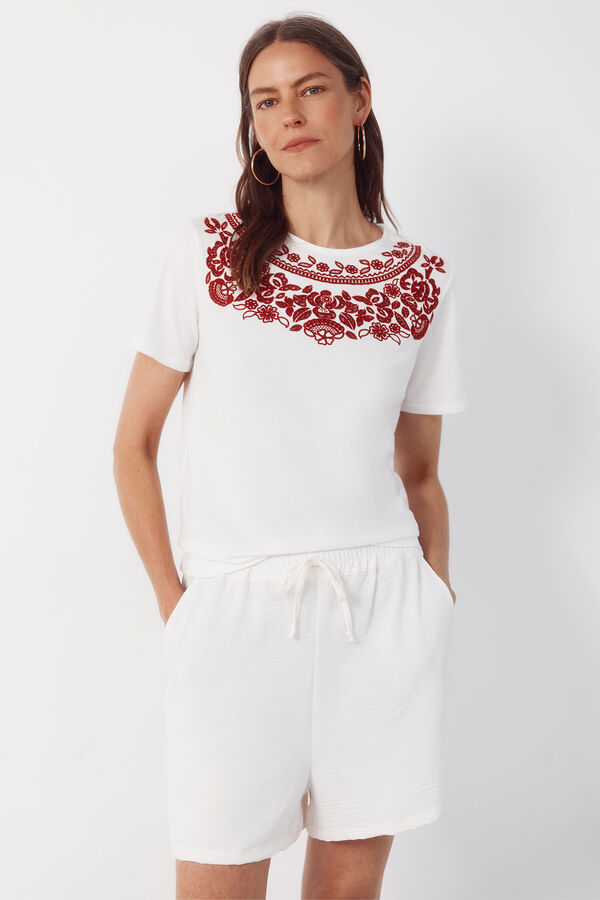 Cortefiel T-shirt estampada Vermelho
