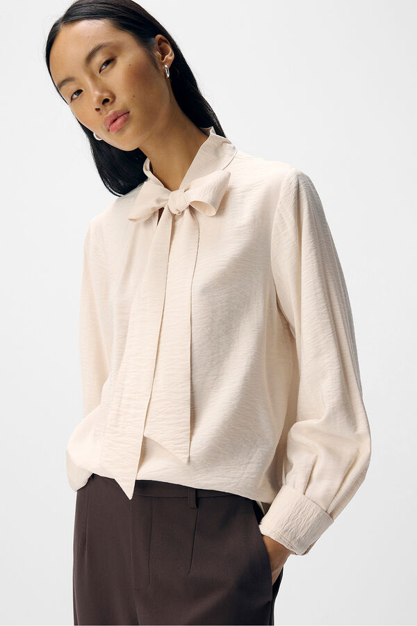 Object Blusa lazo viscosa Blanco
