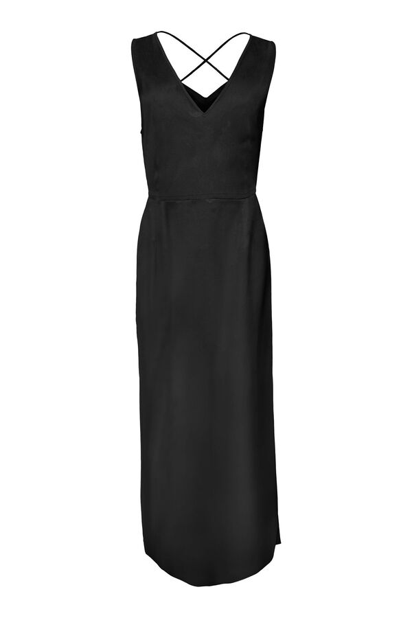 Vero Moda Vestido largo tirante ancho Negro