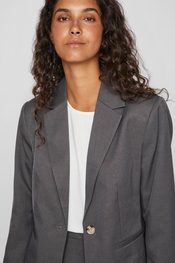Vila Americana blazer de mujer entallada Gris