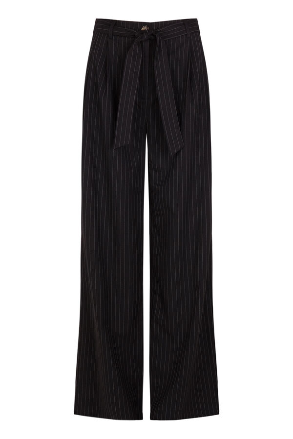 Slowlove Pantal&oacute;n sastre raya diplom&aacute;tica Estampado blanco