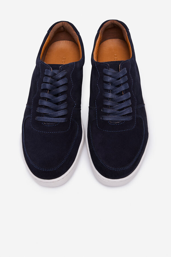 Cortefiel Sapatilhas sport pele Azul