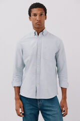 Cortefiel Camisa oxford lisa Azul