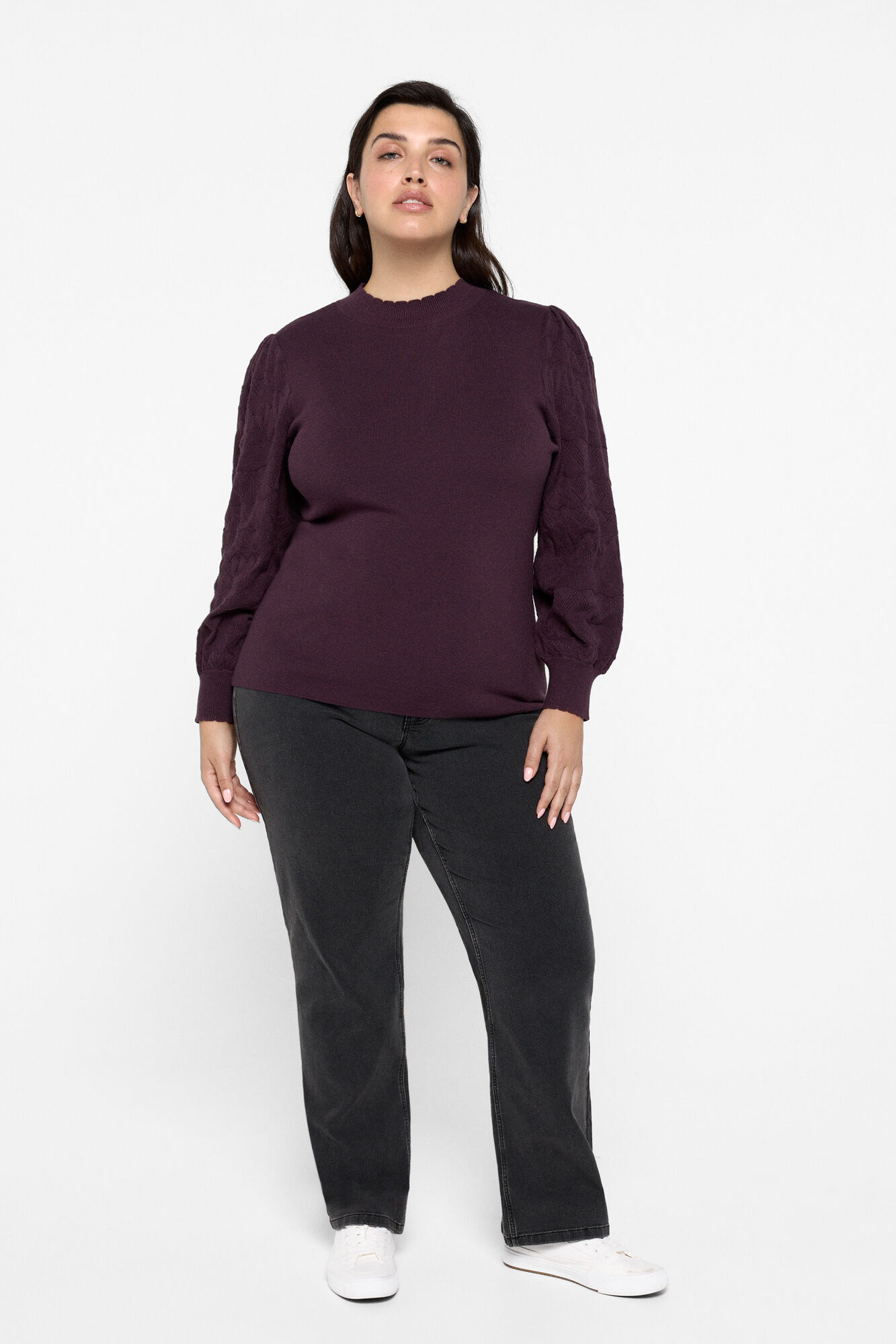 Vero Moda Curve Su&eacute;ter plus size com gola alta 