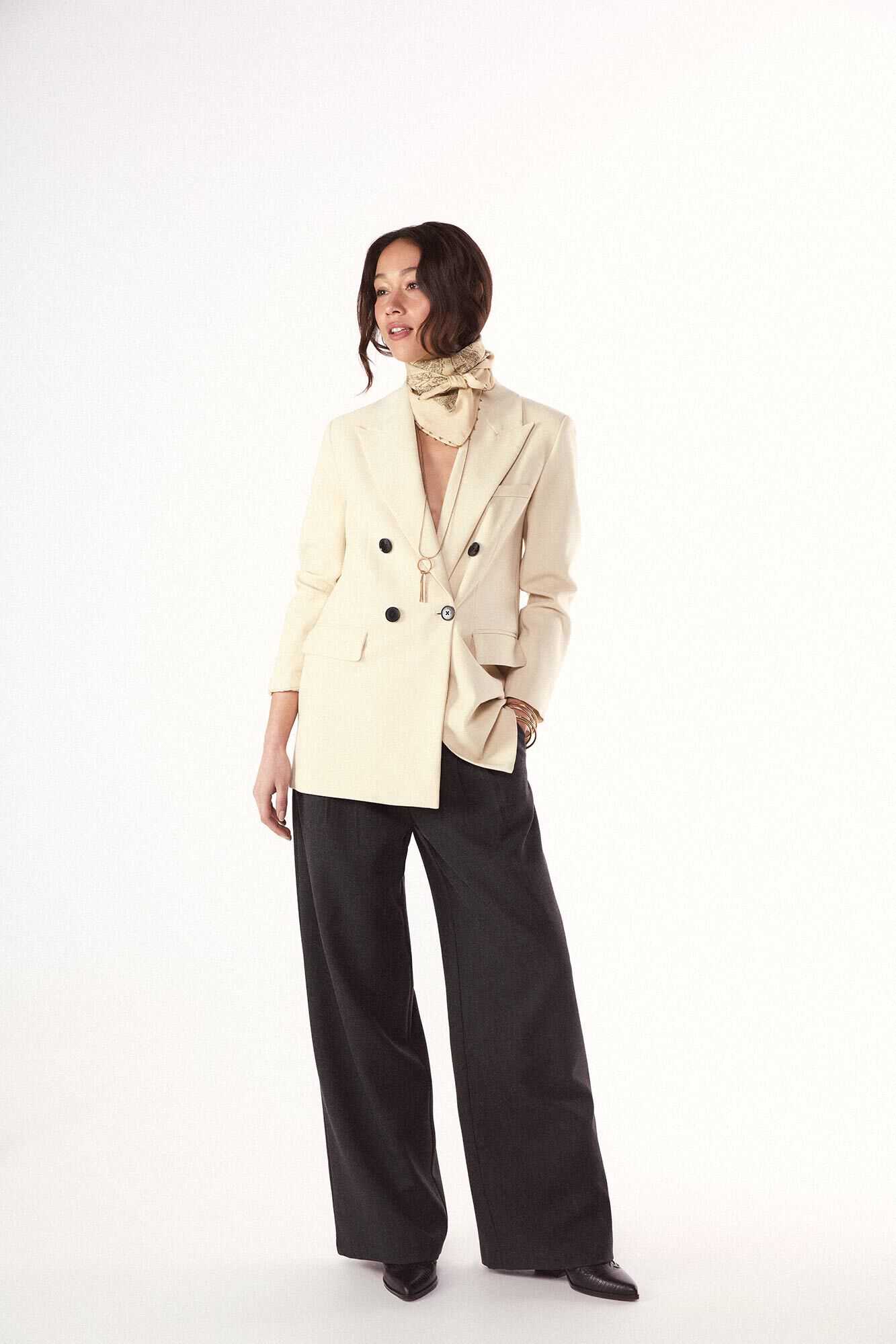 Slowlove Chaqueta americana cruzada