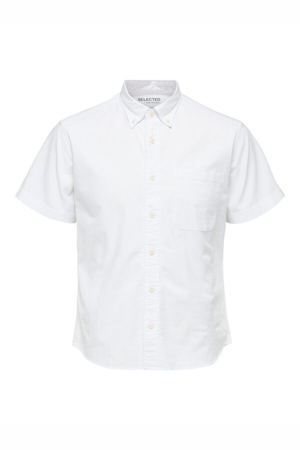 Cortefiel Camisa manga curta desportiva Branco