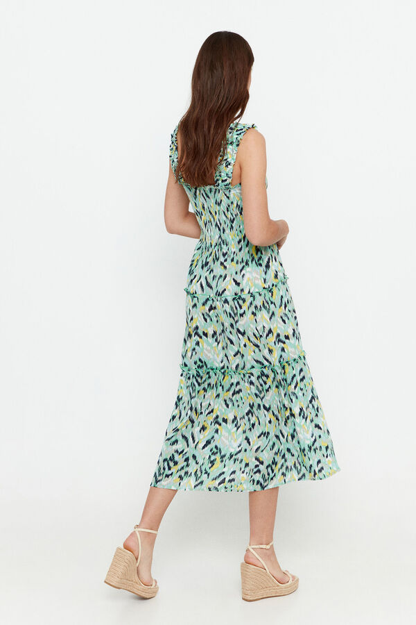 Vero Moda Vestido fresco el&aacute;stico Verde