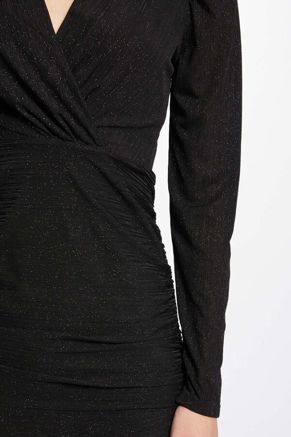 Morgan Vestido corto ajustado Negro