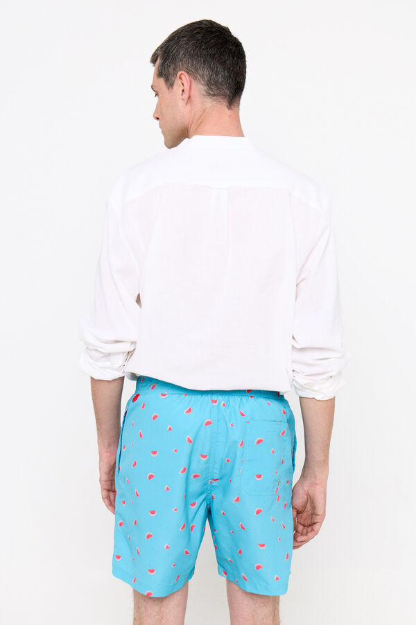 Cortefiel Ba&ntilde;ador estampado sand&iacute;as Azul