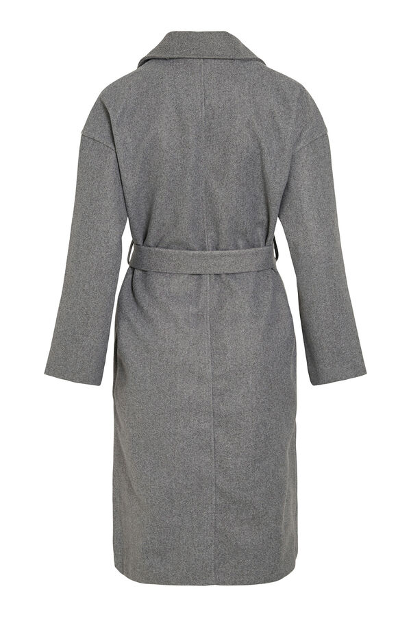 Vila Abrigo largo de pa&ntilde;o Gris