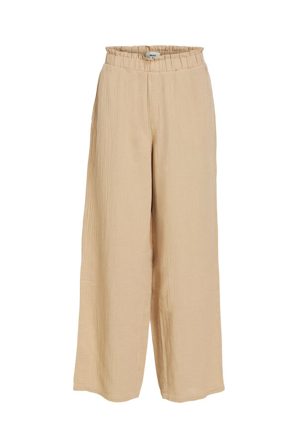 Cortefiel Pantalón ancho Beige