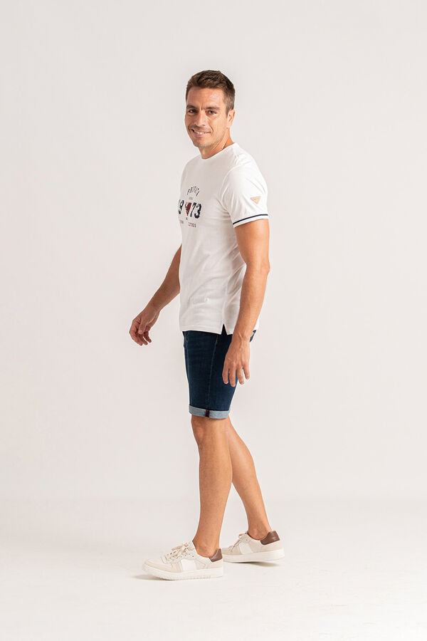 Privata Camiseta manga corta 100% algod&oacute;n Blanco