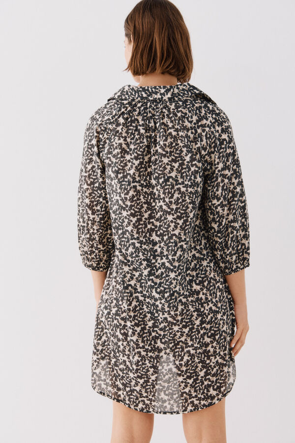 Cortefiel Caftán túnica estampado Estampado blanco